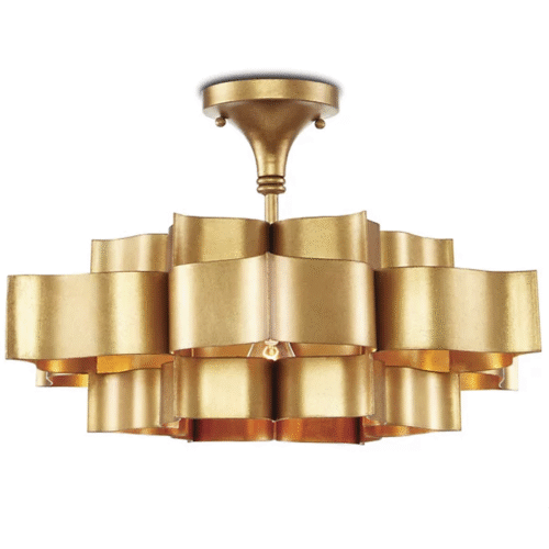 MAPLE – Suspension Cuivre Rubans Ondulants