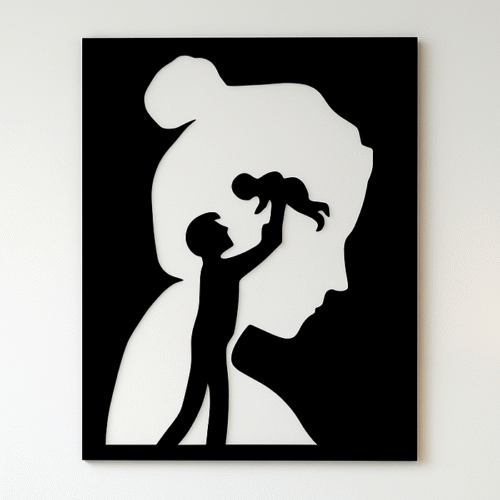 TABLEAU FAMILY – Art Mural Émotionnel et Poétique