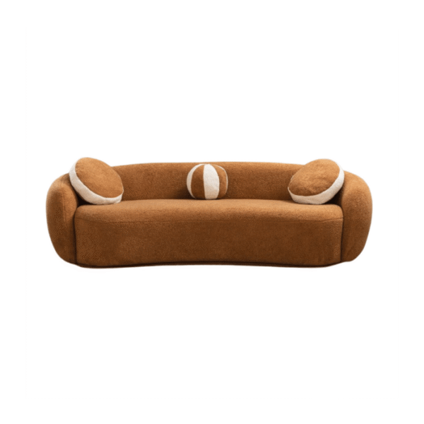 Canapé LUNE — Design arrondi avec coussins assortis