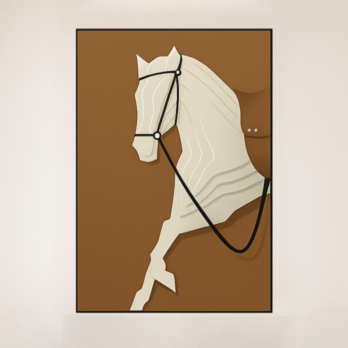 TABLEAU HORSE – Art Mural Équestre Élégant